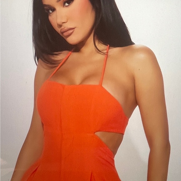 Adaline Jumpsuit – Coral | Fashion Nova | Size Small | NWT - Picture 2 of 9